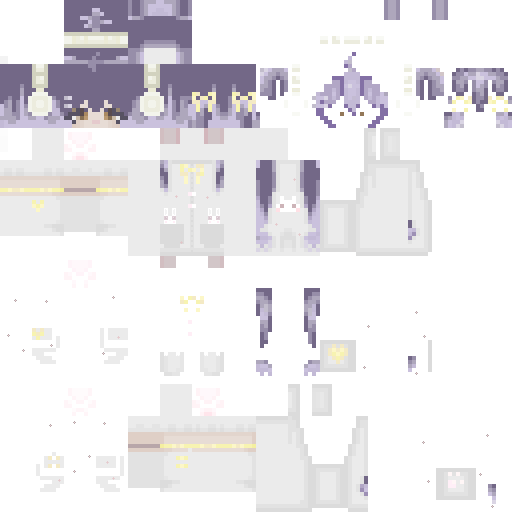 Purple cute girl skin