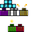 rainbow assortment skin