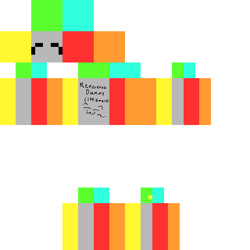 Reference  ( Color coded ) :3 skin