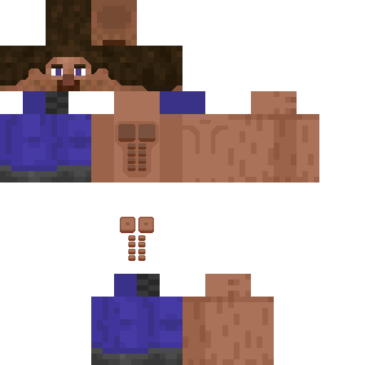 Stevee with an 8-pack skin