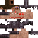 Steve Fake netherite armour Flipped skin