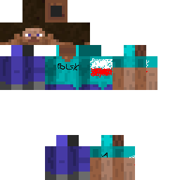 steve polska z flagą skin