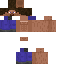 Steve with an 8-pack skin