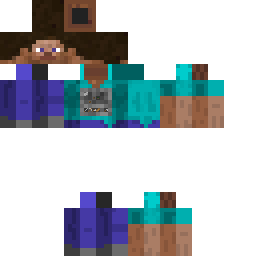 Steve with an inventory skin
