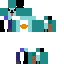 teal koala with shirt skin