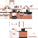 The injured girl skin