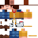 Woody Toy Story Skin For Bedrock skin