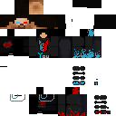 XCc studioz herobrine blue red skin